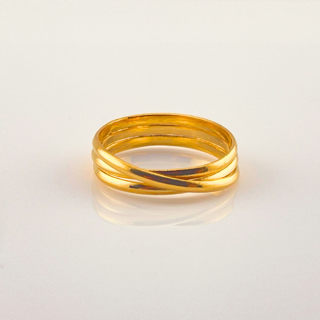 Triple staight ring 13号　3.08ｇ