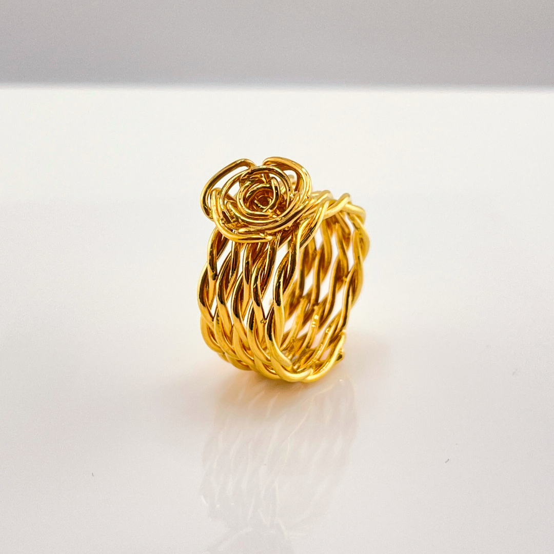 Rose loop ring 10.98g~12.20g