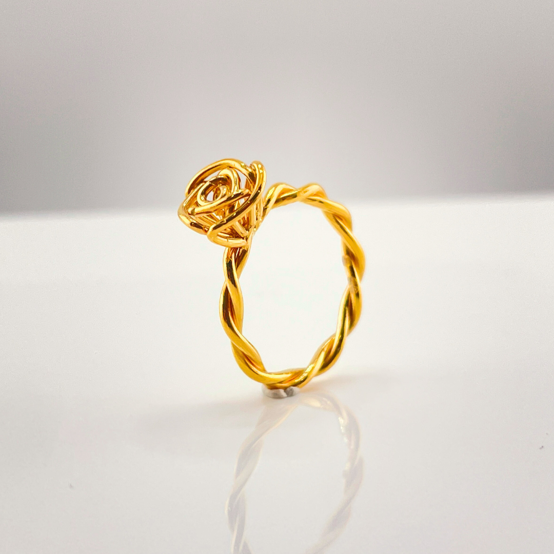Rose loop ring 2.68g~3.04g